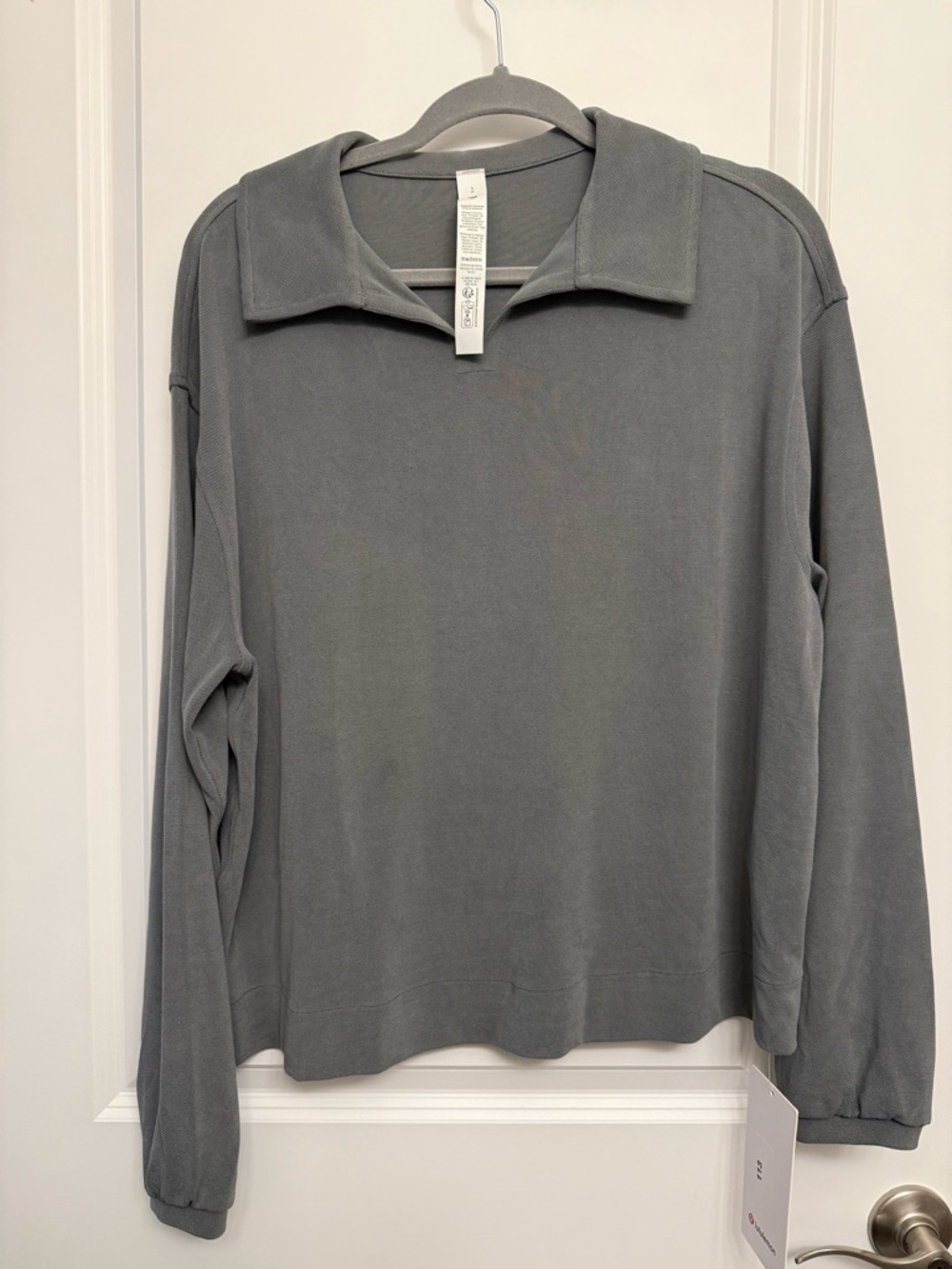 NWT lululemon Softstreme Pique Oversized Ling Sleeve Polo